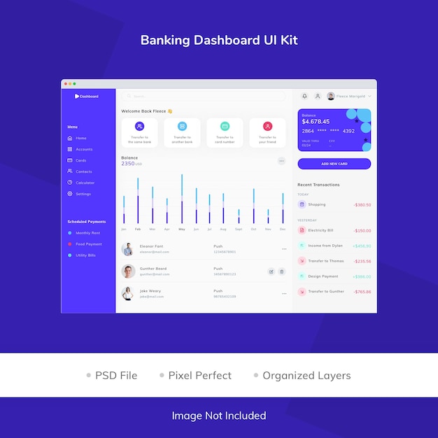 Banking Dashboard UI Kit