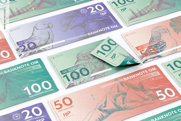 Banknotes Set Mockup