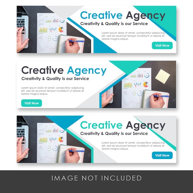 PSD banner creative agency collection template 