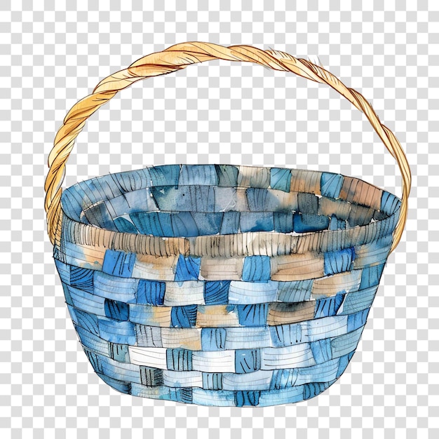 basket illustration watercolor