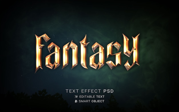 Beautiful fantasy text effect