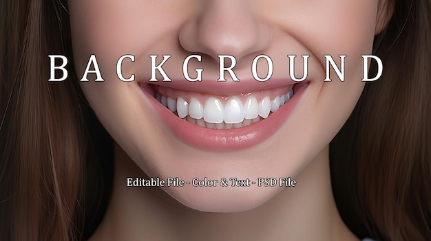 Beautiful smile with whitening teeth Dental photo Generative AI