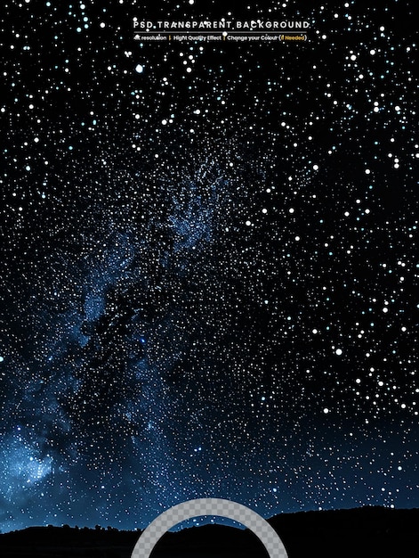 PSD beautiful starry sky space background