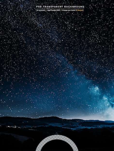 PSD beautiful starry sky space background