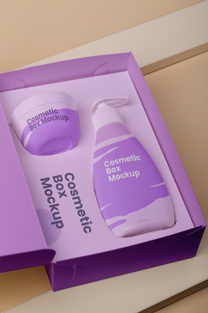 Beauty box mockup design