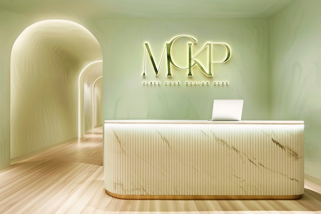 Beauty clinic room  mockup