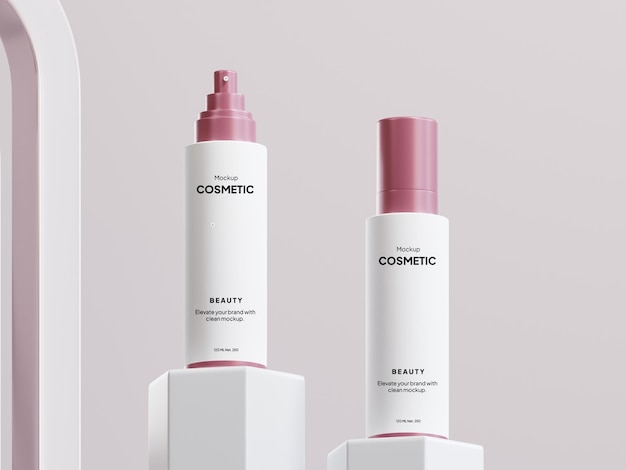 Beauty Cosmetic Packaging Product Mockup