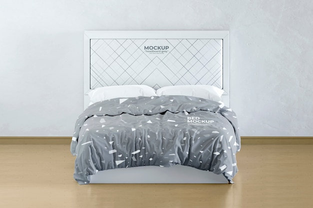 Bed headboard mockup design