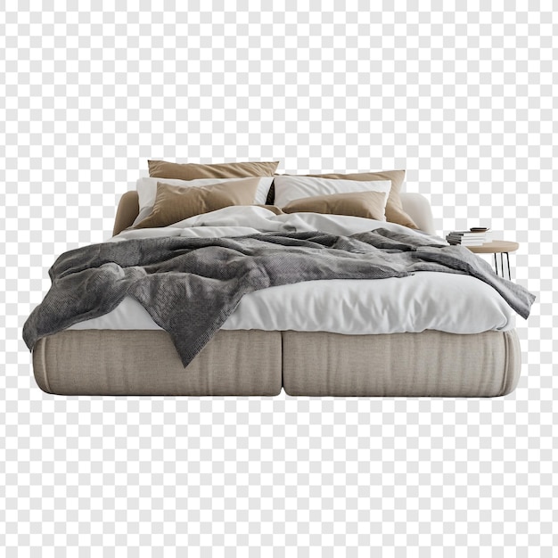 PSD a bed png isolated on transparent background psd