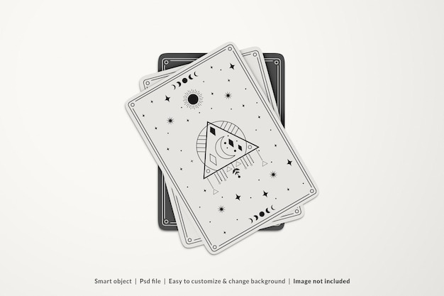 PSD best tarot card mockup