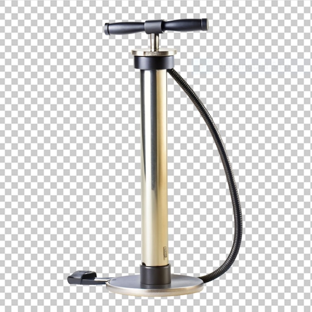 PSD bicycle pump on transparent background