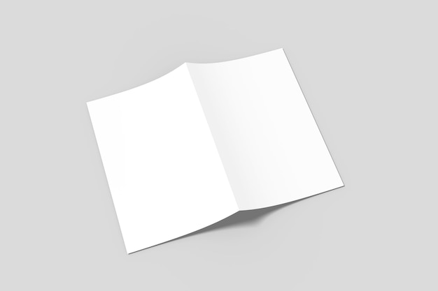 PSD bifold brochure mockup a4