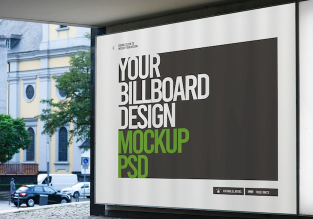 Billboard advertising mockup 