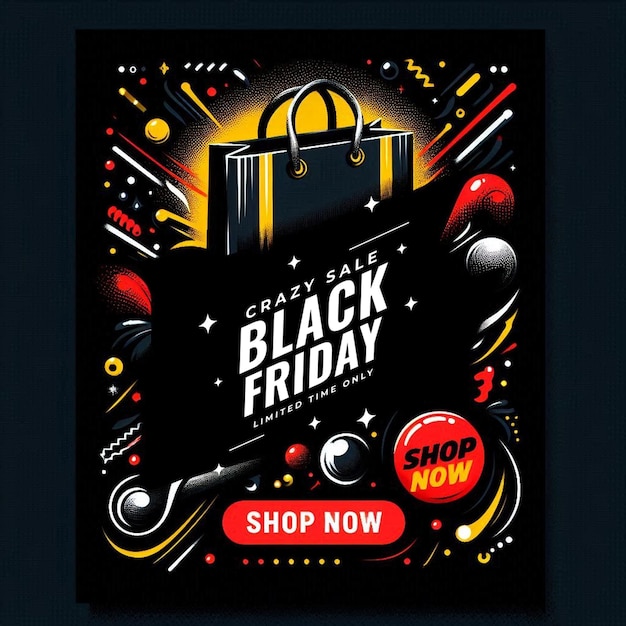 PSD black friday sale social media post in psd