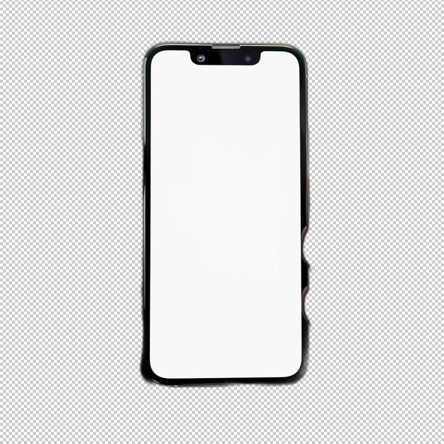 PSD a black iphone with a white case that says  iphone