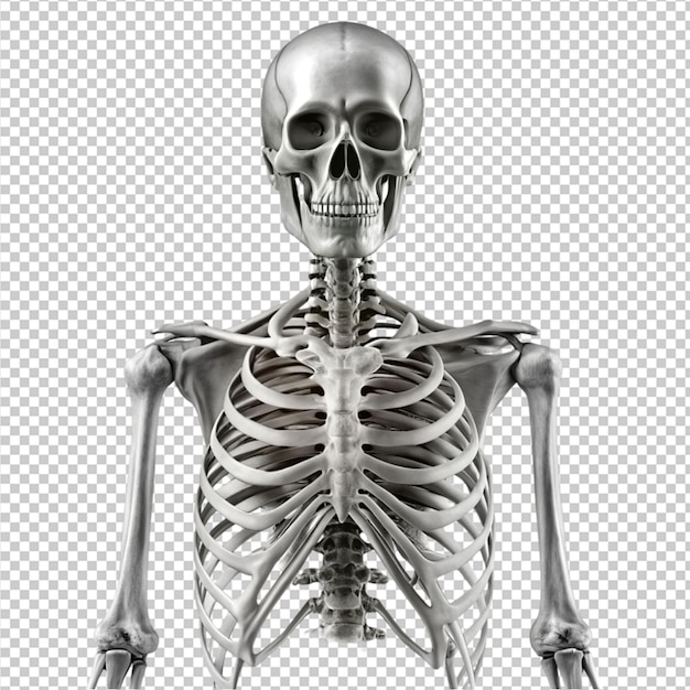 black and white drawing of a human skeleton