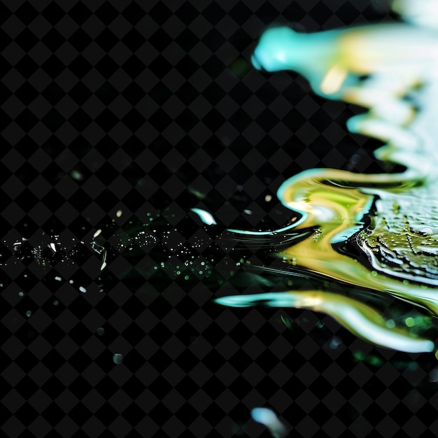 PSD a black and yellow photo of a water splash with the words quot b quot on it