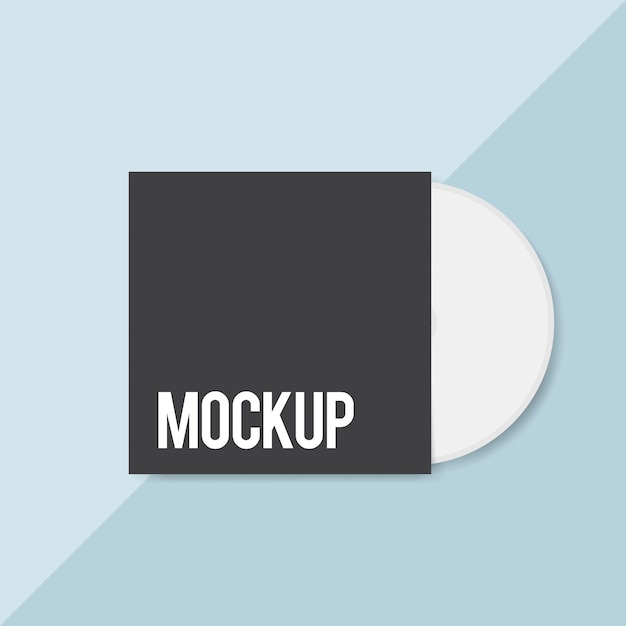 PSD blank cd cover design mockup