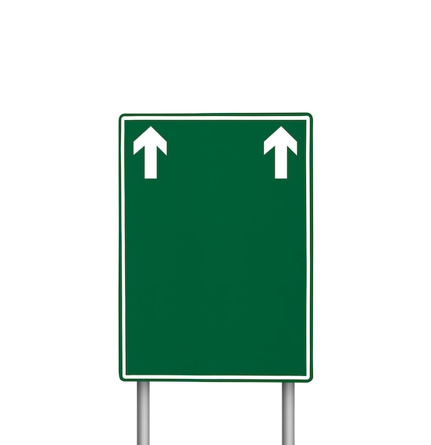 PSD blank road sign or traffic sign transparent background