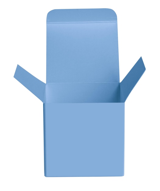 PSD a blue empty box on an empty background