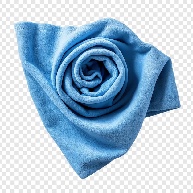 a blue rose with a blue ribbon on a transparent background