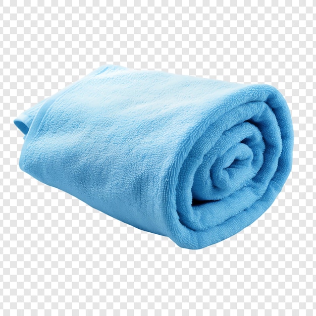 blue towel on a transparent background