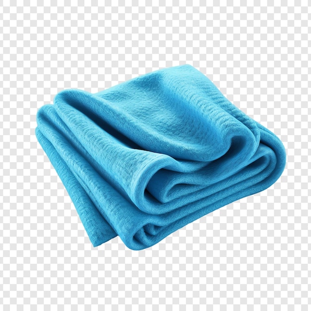 blue towels on a transparent background