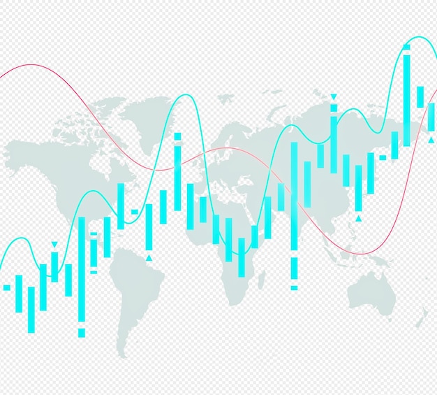 PSD blue trading world charts schedule. psd format for editing