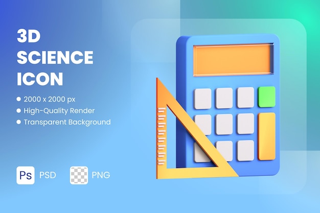 PSD a blue and yellow calculator with a blue background that says'independence button '