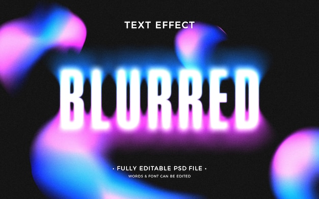 Blur   text effect