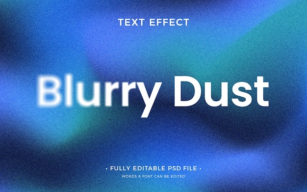 PSD blur text effect