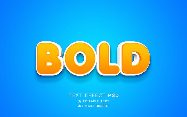 Bold text effect