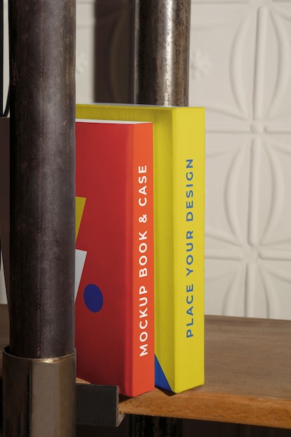 PSD books arrangement mockup