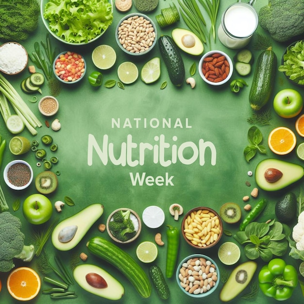 PSD boost your health national nutrition week psd template