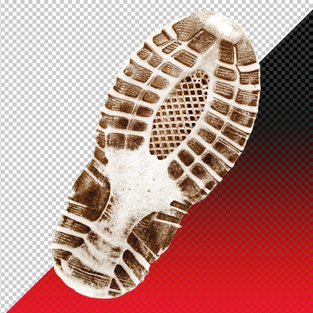 PSD boot print on transperent background