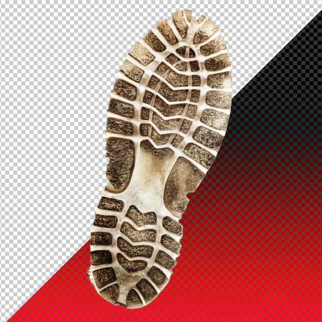 PSD boot print on transperent background