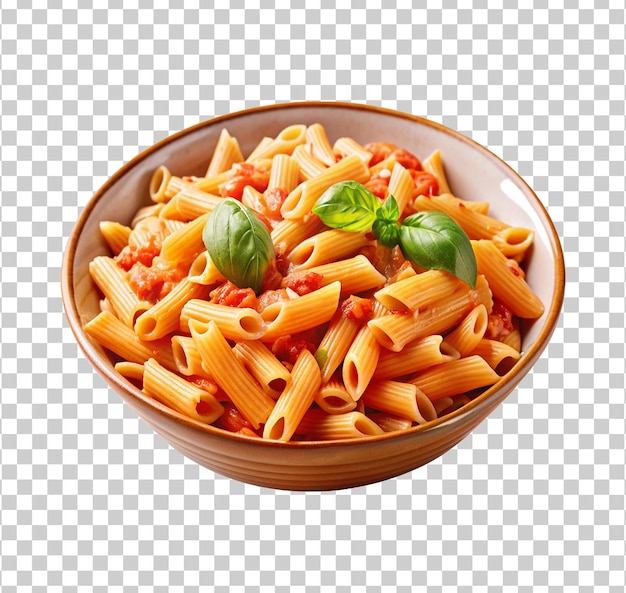 PSD a bowl of pasta isolated on transparent background