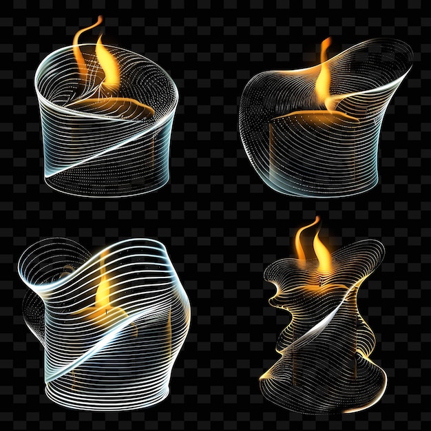 PSD a box of fire and flames with a flame inside