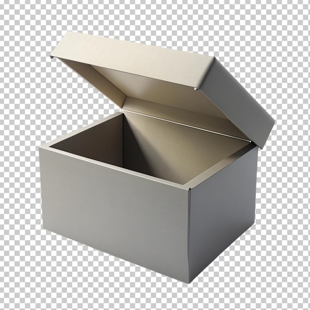 PSD a box isolated on transparent