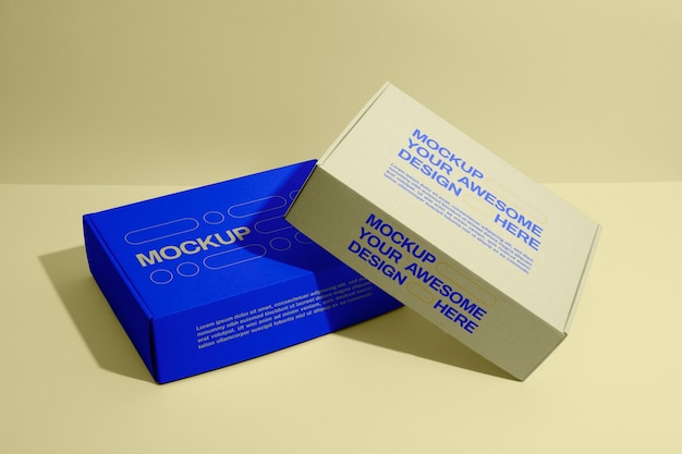 PSD box packaging mockup design