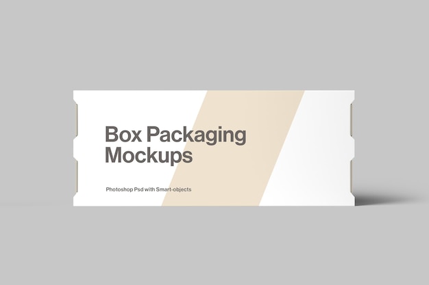 PSD box packaging mockup front view