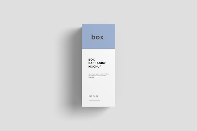 Box packaging mockup