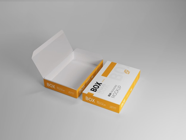 PSD box packaging mockups