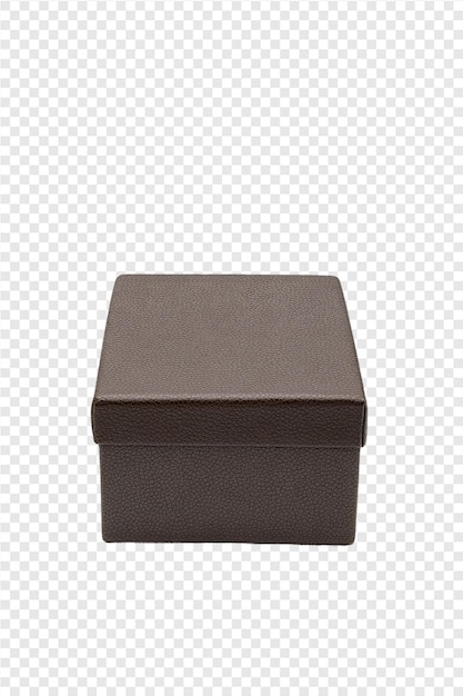 PSD a box with a brown box on a transparent background