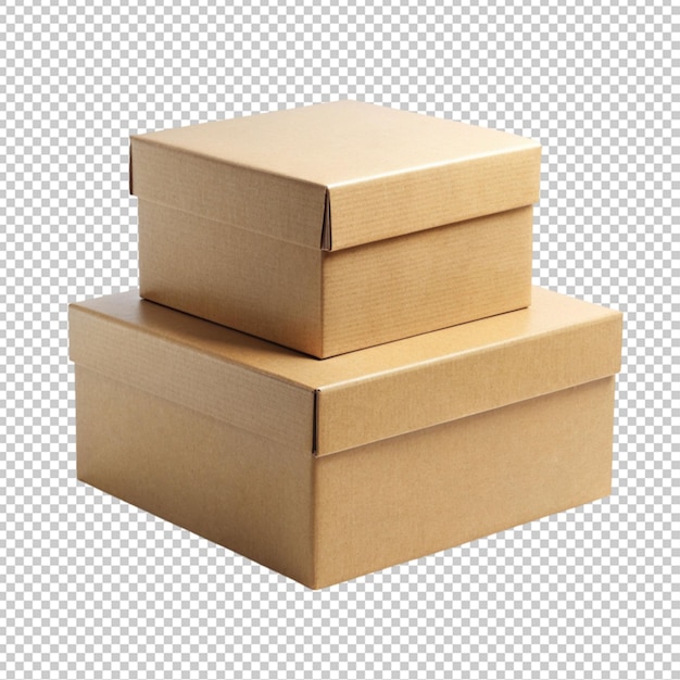 PSD boxes on transparent background