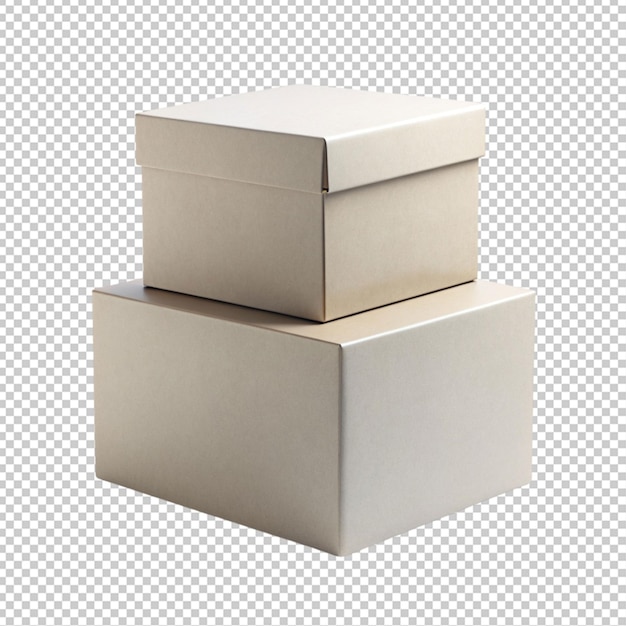 PSD boxes on transparent background