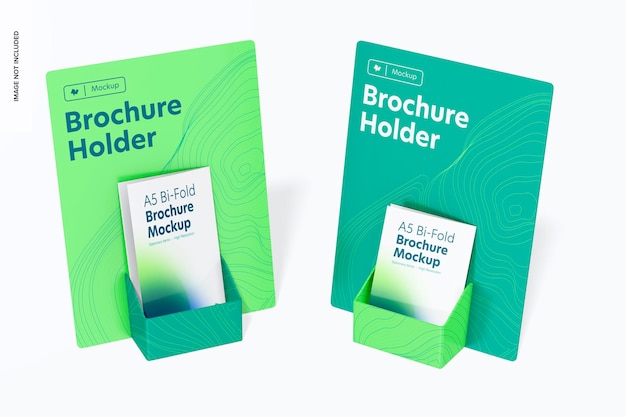 PSD brochure holders mockup