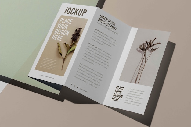 PSD brochure studio design mockup