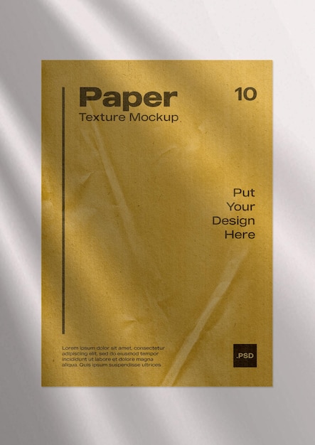 Brown Paper Wrinkle Texture for Mockup 10