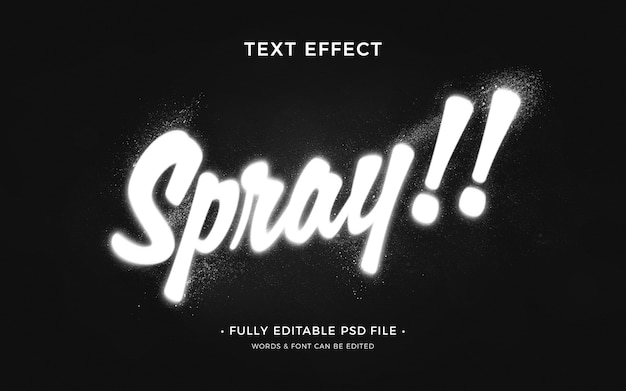 Brush stroke text effect font